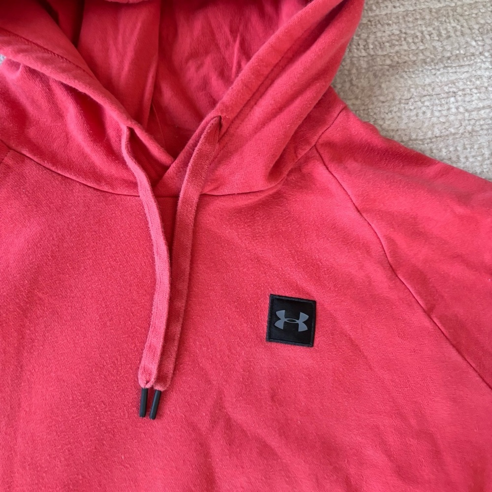 Under Armour Men's Hooded Sweatshirt XL Red - Picture 4 of 9